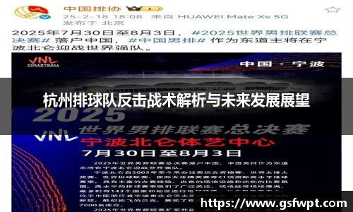 杭州排球队反击战术解析与未来发展展望